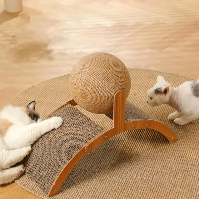 PurrfectPlay™ Cat Scratching Post - Best Cat Scratcher for Happy Cats 4