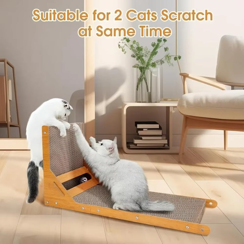 PurrfectPlay™ L-Shaped Cat Scratcher - Best Cat Scratching Post for All Cats 1