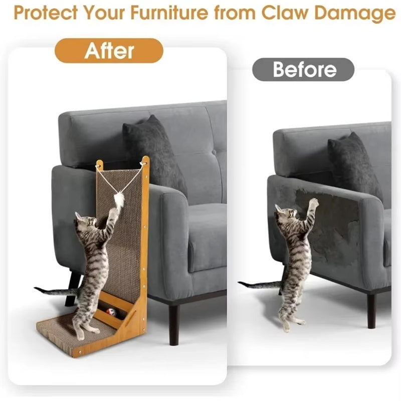 PurrfectPlay™ L-Shaped Cat Scratcher - Best Cat Scratching Post for All Cats 3