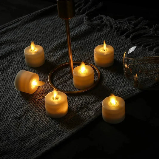 Realistic Flameless Candles™ - 6 Pcs Battery Operated LED Candles with Remote 0