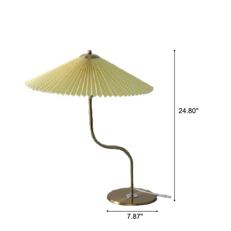 Retro Pleated Table Lamp™ - Elegant Umbrella Design for Living Room & Bedroom 3