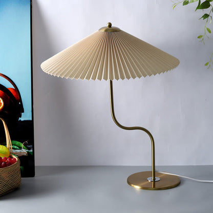 Retro Pleated Table Lamp™ - Elegant Umbrella Design for Living Room & Bedroom 8