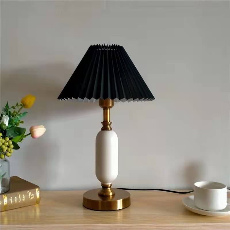 Retro Pleated Table Lamp™ - Stylish Desk Lamp for Bedroom and Living Room 0