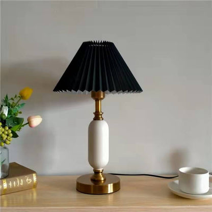 Retro Pleated Table Lamp™ - Stylish Desk Lamp for Bedroom and Living Room 0