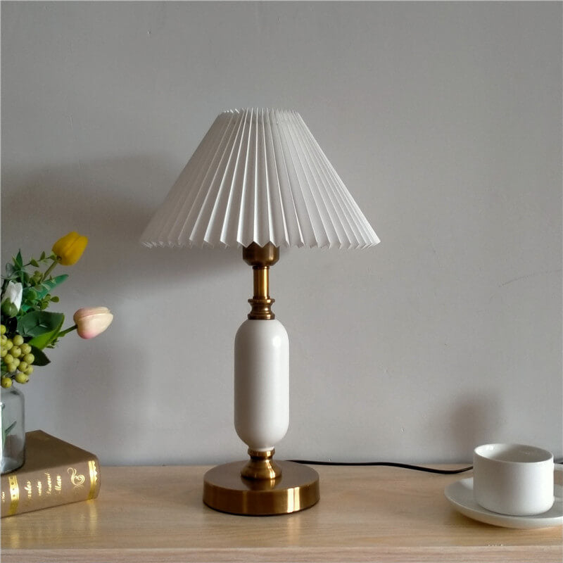 Retro Pleated Table Lamp™ - Stylish Desk Lamp for Bedroom and Living Room 9