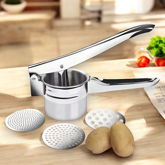 RicerMaster™ Stainless Steel Potato Ricer for Effortless Mashing and Versatile Cooking 0