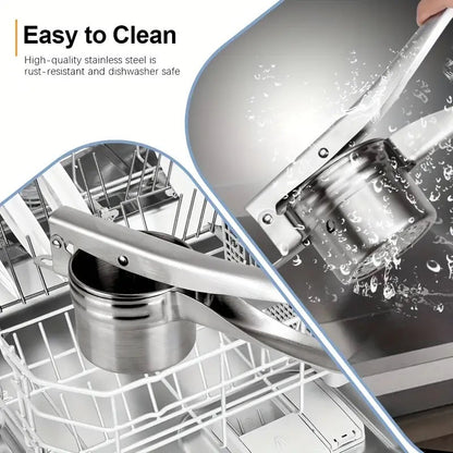 RicerMaster™ Stainless Steel Potato Ricer for Effortless Mashing and Versatile Cooking 5