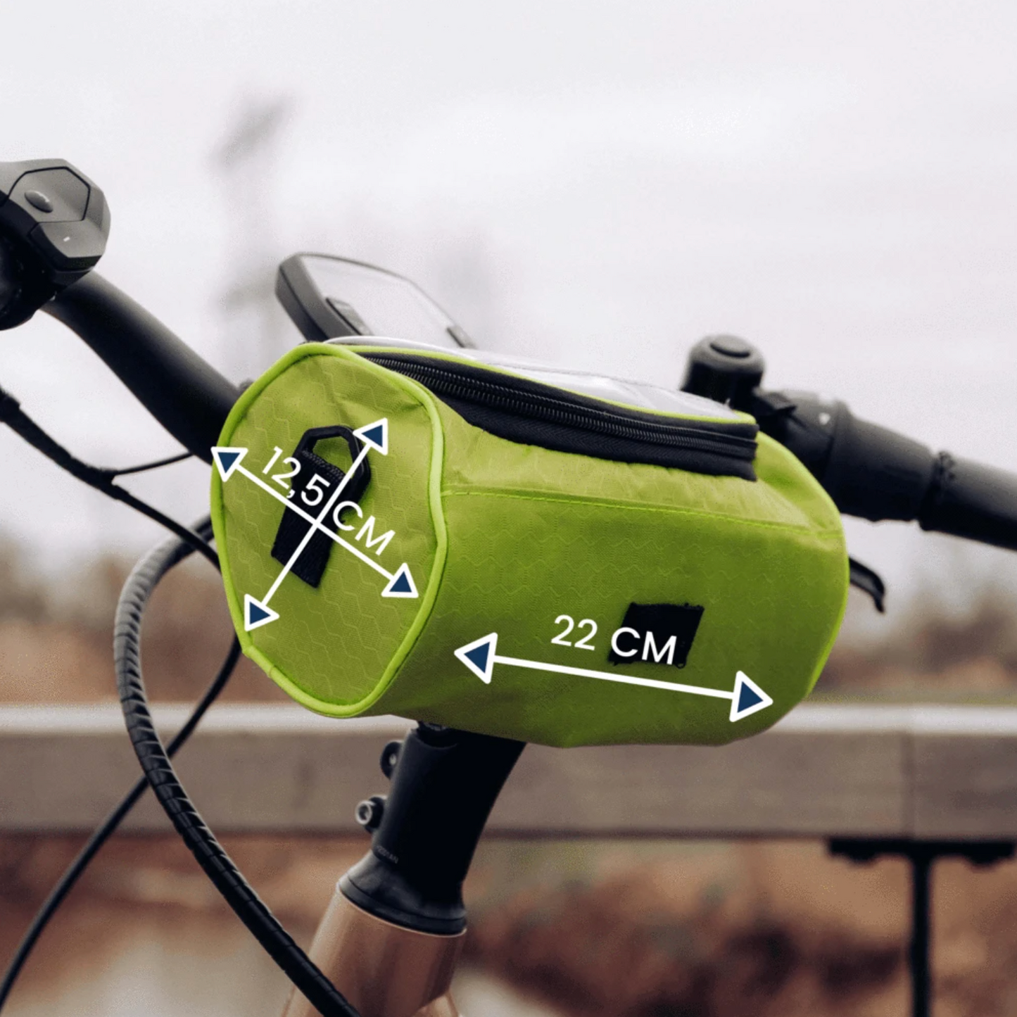 CycleMate™ Touchscreen Bike Bag for Hands-Free Navigation and Storage