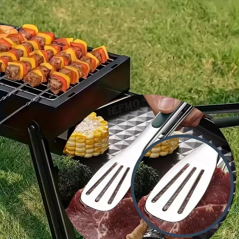 ChefMaster™ Stainless Steel Kitchen Tongs for Cooking, Serving, and Salad Prep 2