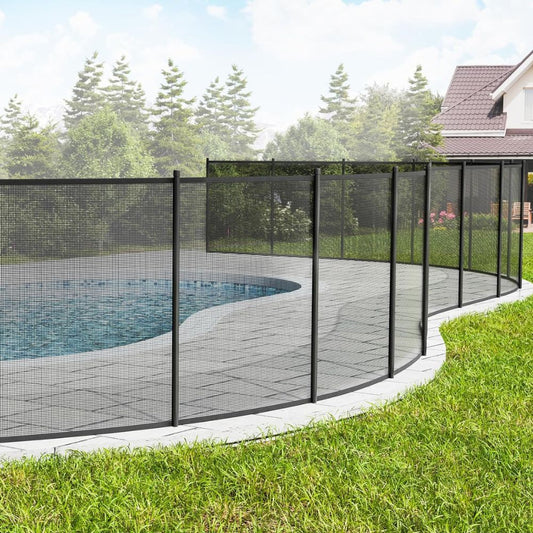 SafeGuard™ Removable Pool Safety Fence for Kids & Pets - Easy Installation Mesh Barrier 0