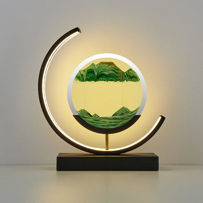 SandAura™ Calming Sand Table Lamp for Stress Relief and Home Elegance 0