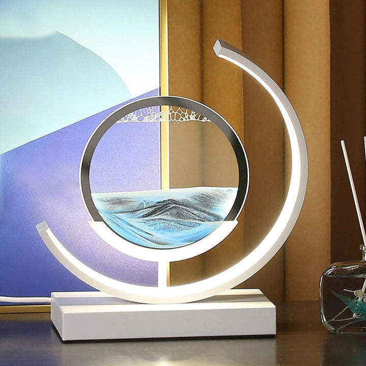 SandAura™ Calming Sand Table Lamp for Stress Relief and Home Elegance 4