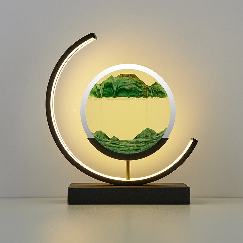 SandFlow™ LED Table Lamp - Unique Sand Art for Relaxation and Ambiance 0