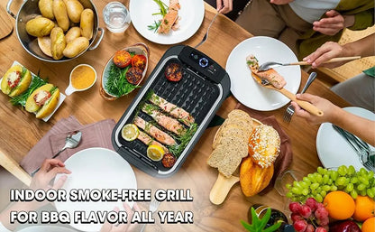 GrillMaster™ Smokeless Indoor Electric Grill - Best Indoor Grill for Effortless Cooking