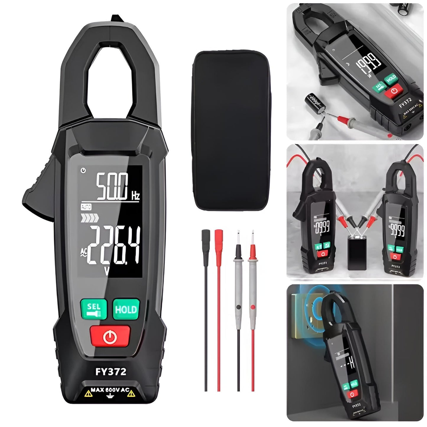 PowerTech™ Clamp Meter for Accurate AC/DC Electrical Testing - Ideal for Professionals - 8