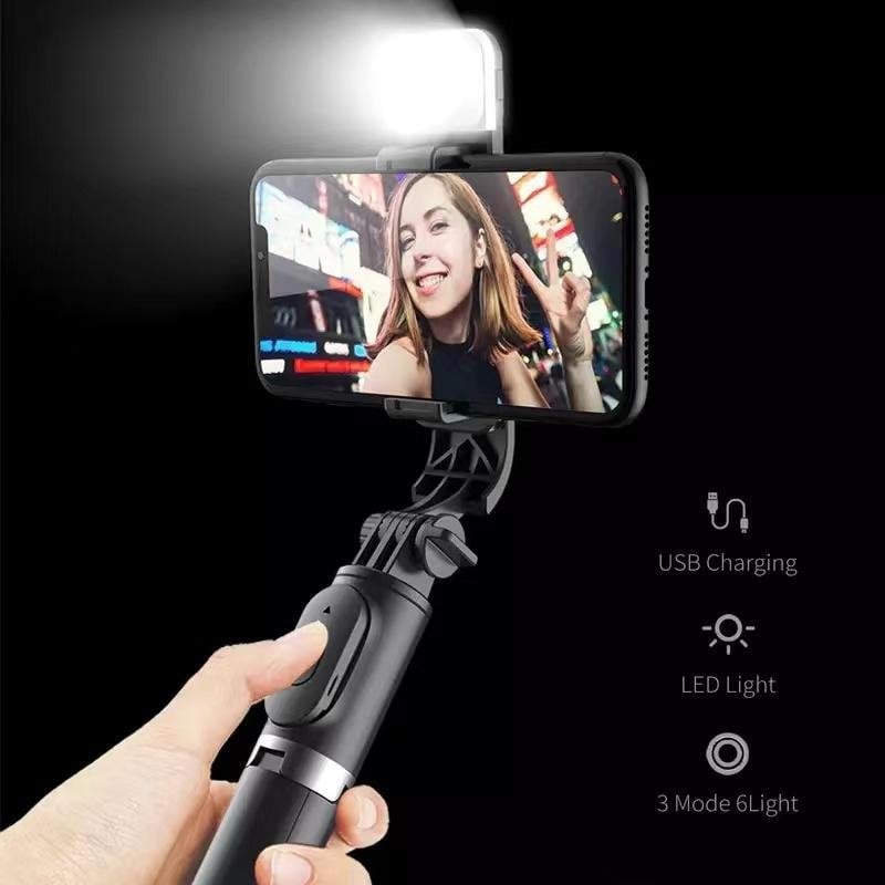 SelfiePro™ 6-in-1 Wireless Bluetooth Selfie Stick with Fill Light for Perfect Photos 4