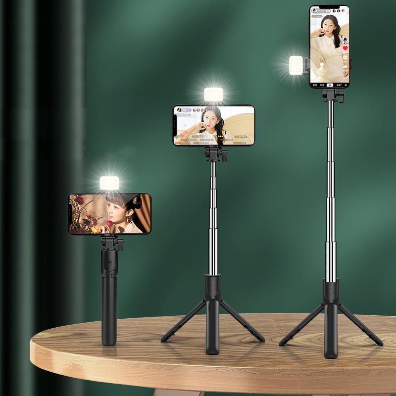 SelfiePro™ 6-in-1 Wireless Bluetooth Selfie Stick with Fill Light for Perfect Photos 7