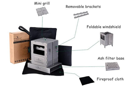 Boundless Voyage™ - Foldable Camping Wood Stove