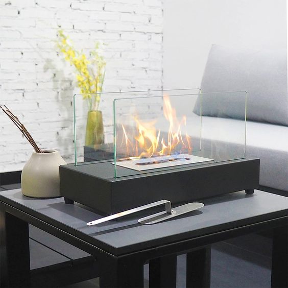 ShineLux™ Portable Tabletop Fireplace - Modern Table Top Fire Bowl for Cozy Ambiance 2