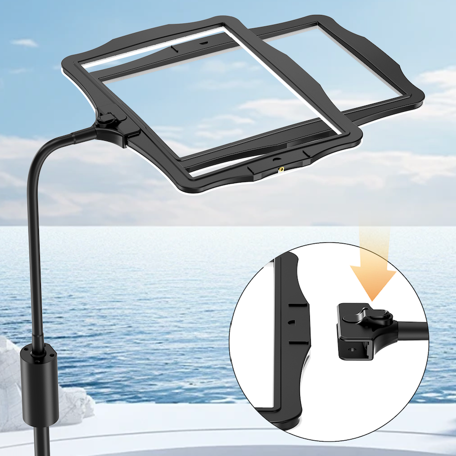 BrightView™ Magnifying Floor Lamp for Crafting and Reading with LED Light