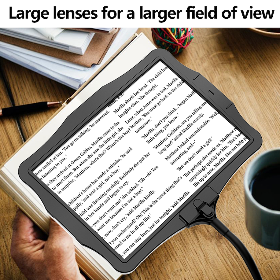 BrightView™ Magnifying Floor Lamp for Crafting and Reading with LED Light