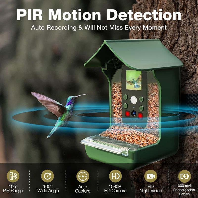 SmartBird™ Automatic Bird Feeder with Motion Detection for Bird Lovers 1
