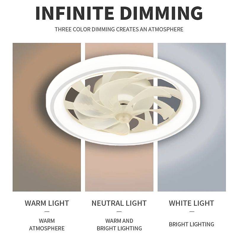 SmartBreeze™ Modern Ceiling Fan with LED Lights for Bedroom Comfort 2