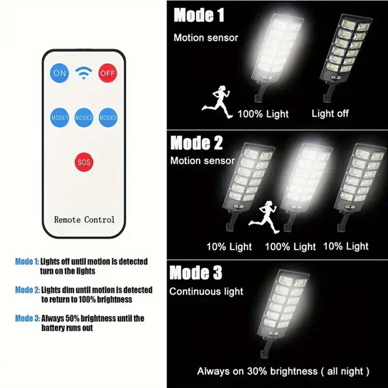 SolarGlow™ 250W LED Solar Street Light for Outdoor Eco-Friendly Illumination 6