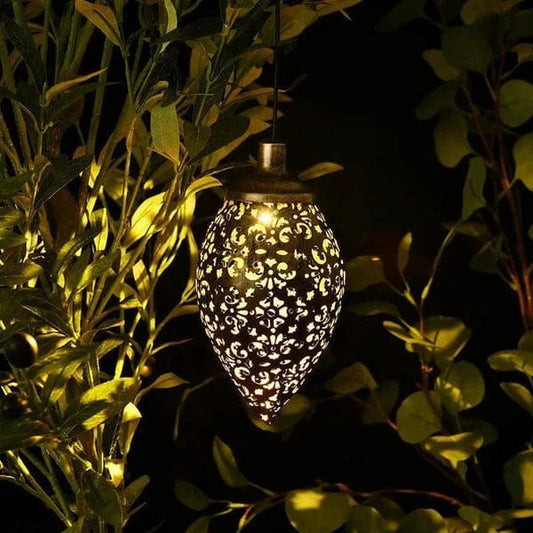 SolaraLux™ Outdoor Solar Lanterns - Elegant Hanging Lights for Garden Ambiance 0