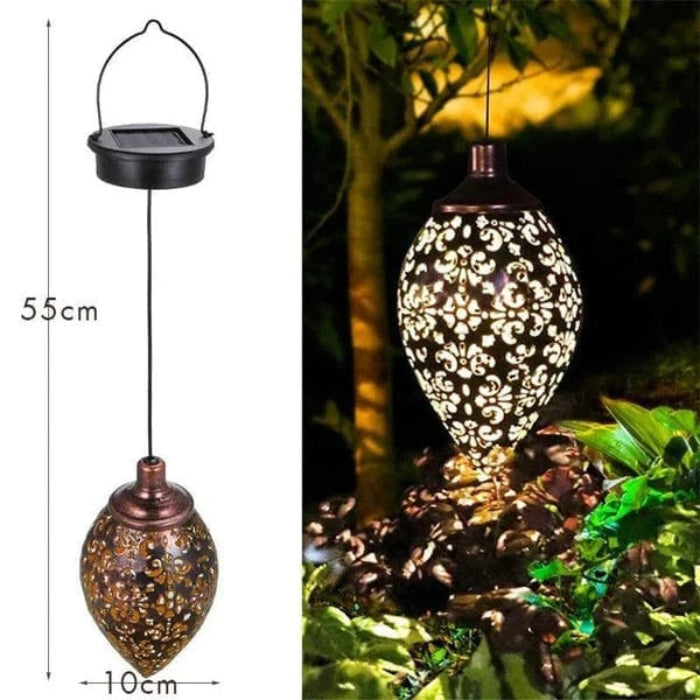 SolaraLux™ Outdoor Solar Lanterns - Elegant Hanging Lights for Garden Ambiance 4