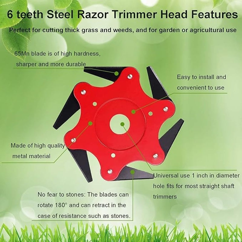 SteelEdge™ Heavy-Duty Trimmer Head for Efficient Weed Eater Lawn Care 4