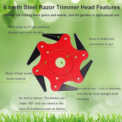 SteelEdge™ Heavy-Duty Trimmer Head for Efficient Weed Eater Lawn Care 4