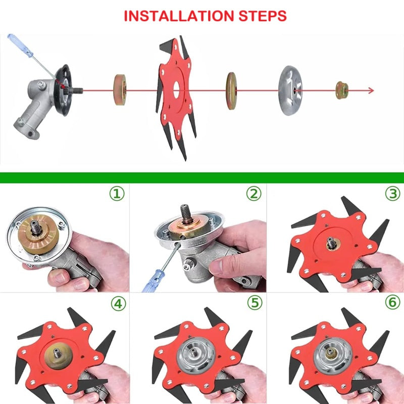 SteelEdge™ Heavy-Duty Trimmer Head for Efficient Weed Eater Lawn Care 5
