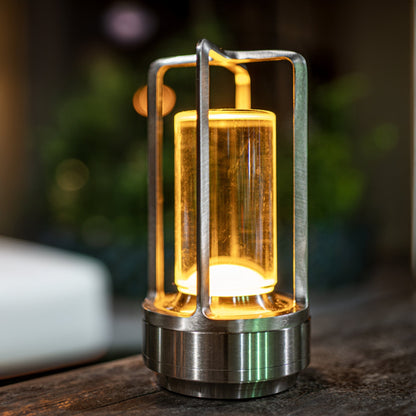 Stylish Portable Metal Table Lamp™ - Cordless Design for Living Room & Outdoor Use 2