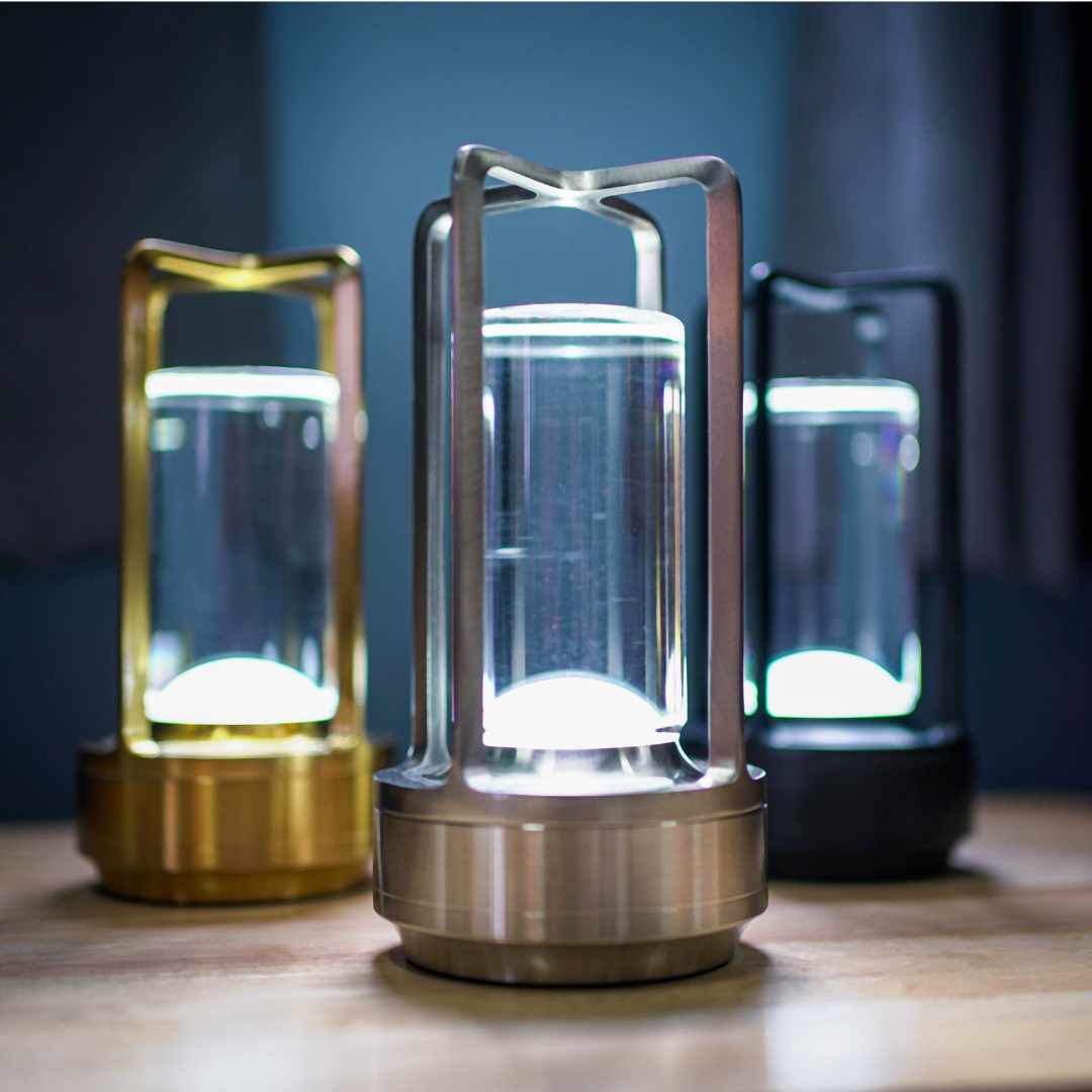 Stylish Portable Metal Table Lamp™ - Cordless Design for Living Room & Outdoor Use 7