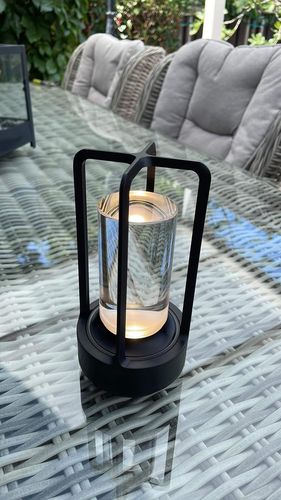 Stylish Portable Metal Table Lamp™ - Cordless Design for Living Room & Outdoor Use 8
