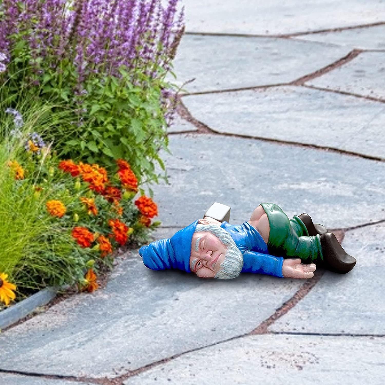 TipsyGnome™ Funny Garden Gnome Statue for Outdoor Decor and Whimsical Charm 3