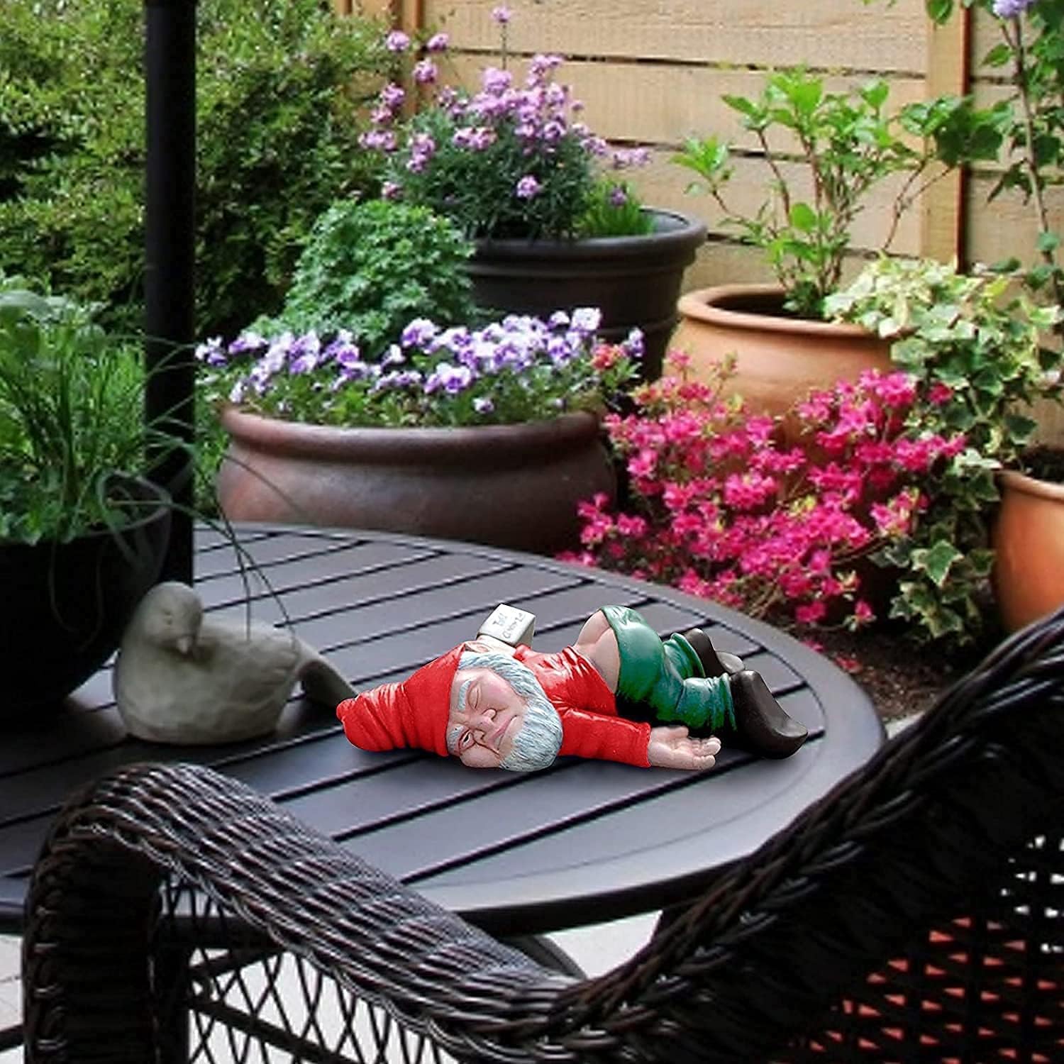 TipsyGnome™ Funny Garden Gnome Statue for Outdoor Decor and Whimsical Charm 8