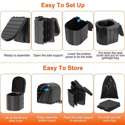 TravelEase™ Portable Toilet – Heavy-Duty Camping Bathroom for Outdoor Adventures 4