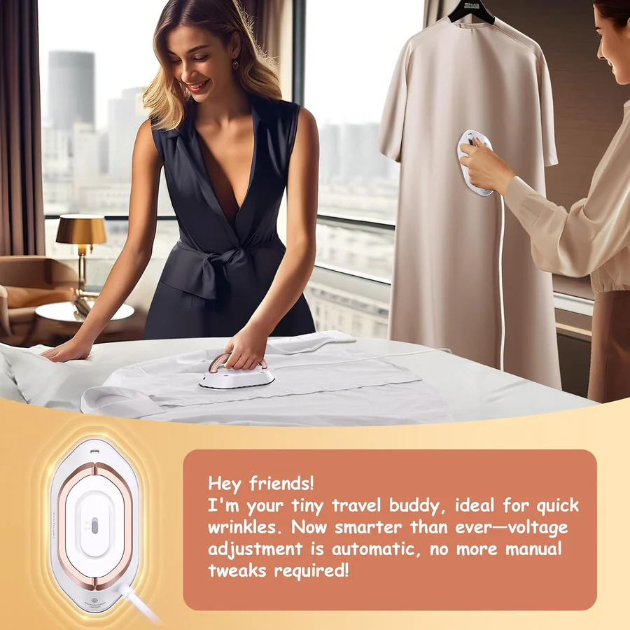 TravelEase™ Portable Travel Iron – Best Mini Steam Iron for Wrinkle-Free Travel 7
