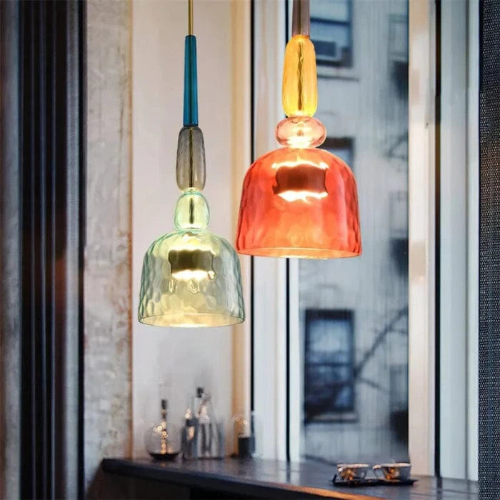 VibrantAura™ Glass Pendant Lighting for Kitchen Island and Modern Spaces 1