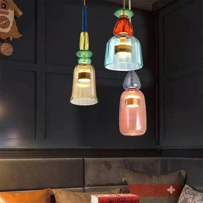 VibrantAura™ Glass Pendant Lighting for Kitchen Island and Modern Spaces 2