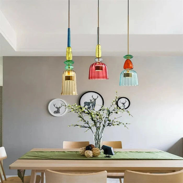 VibrantAura™ Glass Pendant Lighting for Kitchen Island and Modern Spaces 3