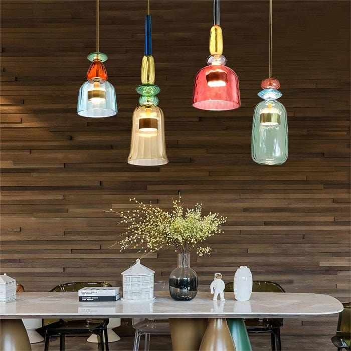 VibrantAura™ Glass Pendant Lighting for Kitchen Island and Modern Spaces 4