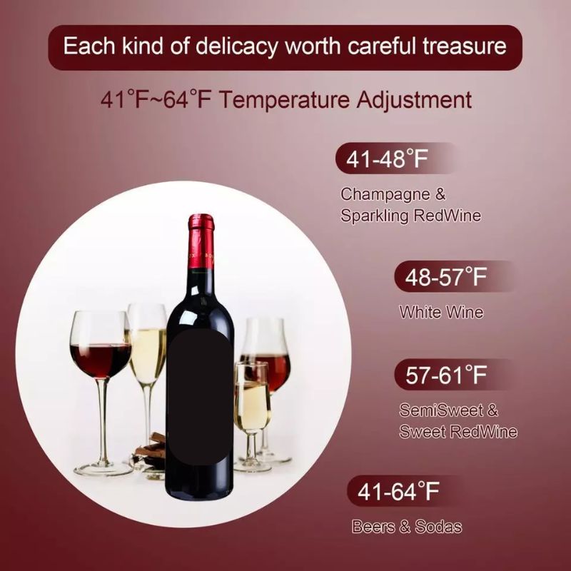 VinElite™ 34-Bottle Wine Fridge - Ideal Wine Cooler for Enthusiasts and Collectors 1