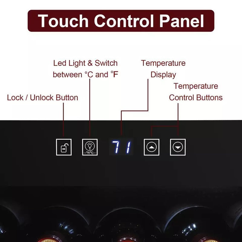 VinElite™ 34-Bottle Wine Fridge - Ideal Wine Cooler for Enthusiasts and Collectors 2