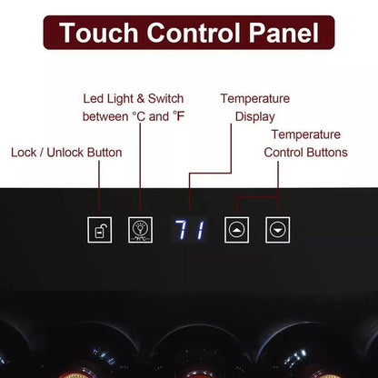 VinElite™ 34-Bottle Wine Fridge - Ideal Wine Cooler for Enthusiasts and Collectors 2