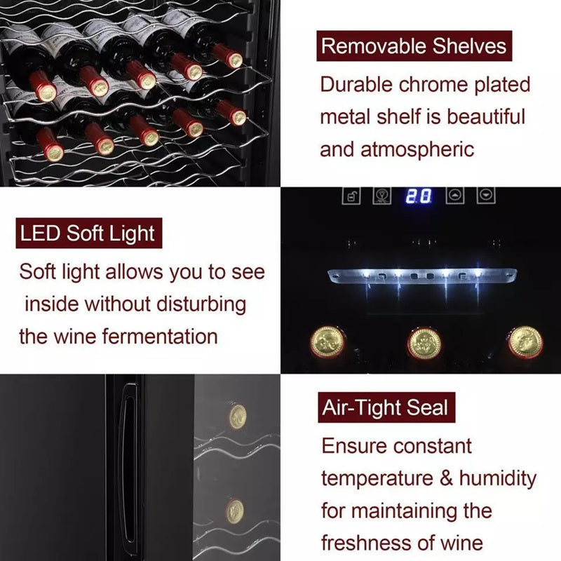 VinElite™ 34-Bottle Wine Fridge - Ideal Wine Cooler for Enthusiasts and Collectors 3