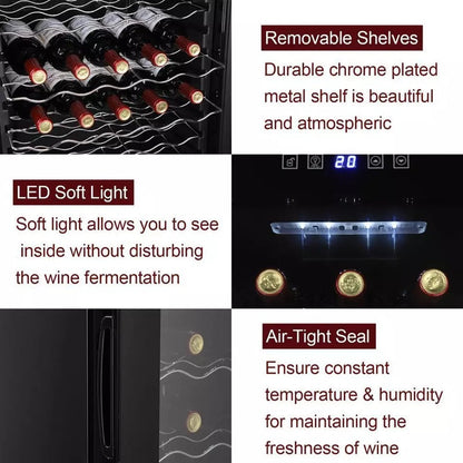 VinElite™ 34-Bottle Wine Fridge - Ideal Wine Cooler for Enthusiasts and Collectors 3