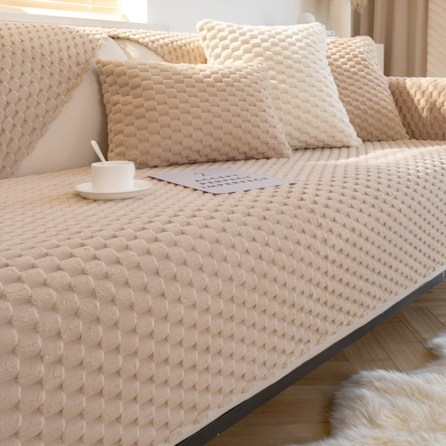 WeaveFluff™ Non-Slip Sofa Cover - Stylish Couch Covers for Dogs and Families 7